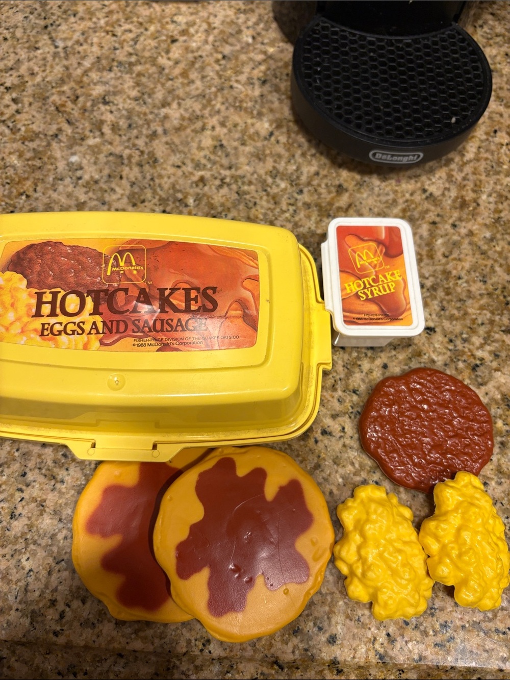 McDonald's Yellow Hotcakes, Eggs & Sausage Play Set.
